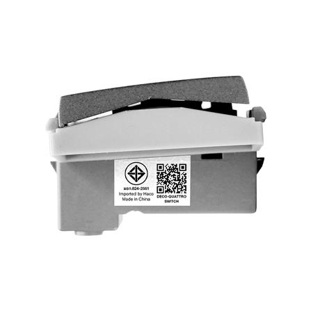 สวิตช์ 2 ทาง HACO W2511CA-2-MSB ขนาด 3 ช่อง สีแม็ทแกร_3