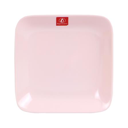 จานเมลามีนเหลี่ยม 5.5 นิ้ว SUPERWARE PINK