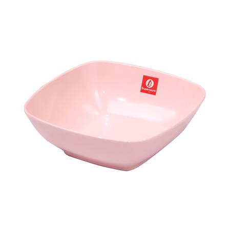 ชามเมลามีนเหลี่ยม 6 นิ้ว SUPERWARE PINK BOWL