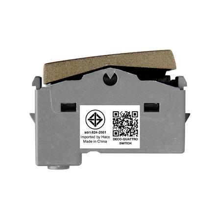 สวิตช์ 1 ทาง HACO 2 สวิตช์ W2512C-ST ขนาด 3 ช่อง สีแม็ทแบล็ค_3