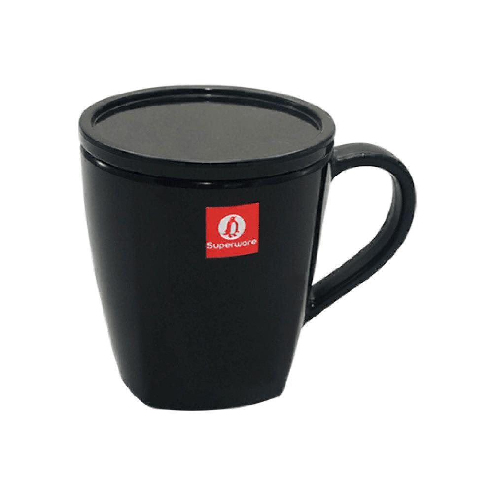 ถ้วยหูเมลามีน 198 มล. SUPERWARE NEW BLACK