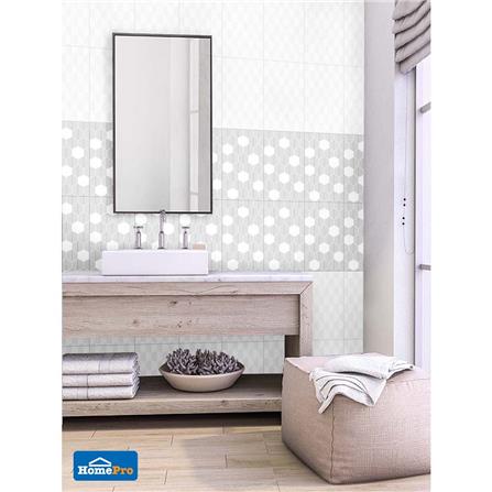 กระเบื้องผนัง 10x16 นิ้ว LION ไบรอน เกรย์_3