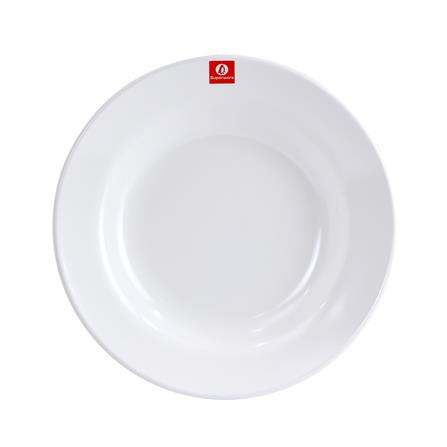 จานเมลามีนลึก 9 นิ้ว SUPERWARE WHITE CREAM