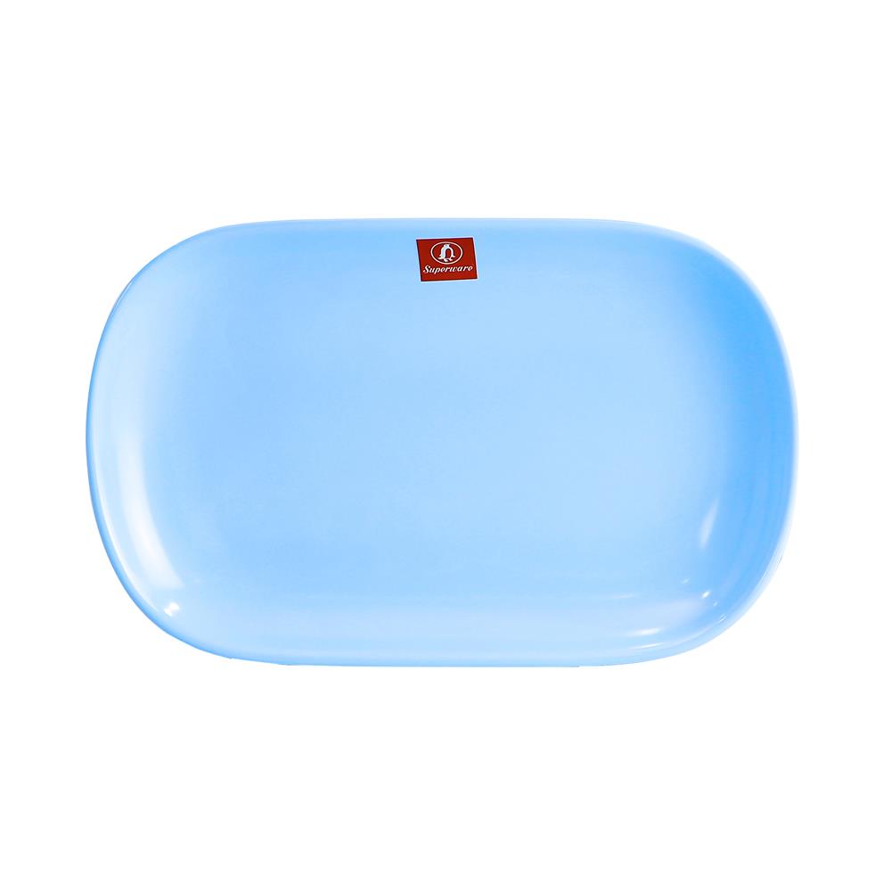 จานเปลเมลามีนเหลี่ยม 8.5 นิ้ว SUPERWARE BLUE