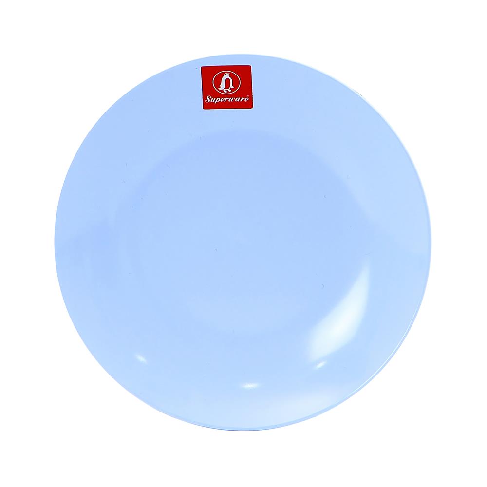 จานเมลามีนตื้น 5 นิ้ว SUPERWARE BLUE