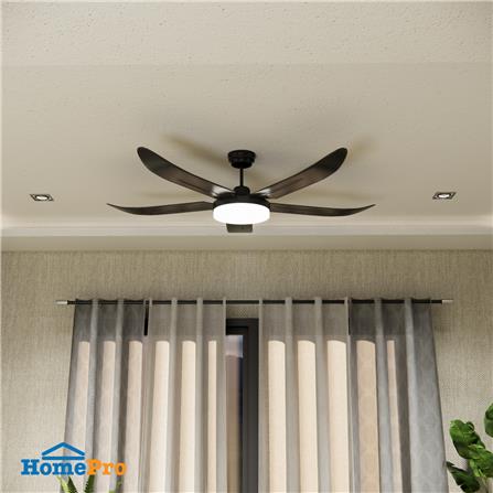 พัดลมโคมไฟ LED CARINI 52-5B-1L-BK 52 นิ้ว สีดำ_3