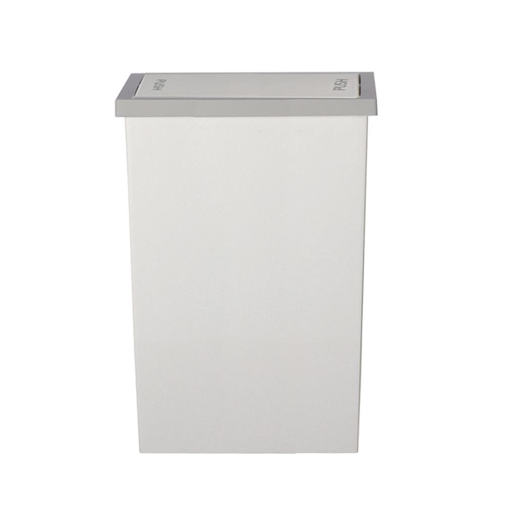 ถังขยะเหลี่ยมฝาสวิง ACCO Slim ขนาด 20L  สีขาว/เทา