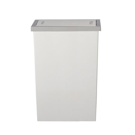 ถังขยะเหลี่ยมฝาสวิง ACCO Slim ขนาด 20L  สีขาว/เทา_2