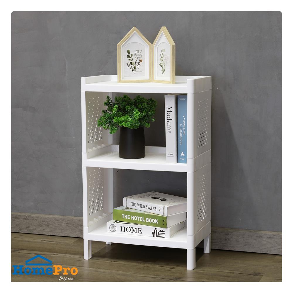 ชั้นวางของ 3 ชั้น STACKO MONO 48x30x76 ซม. สีขาว