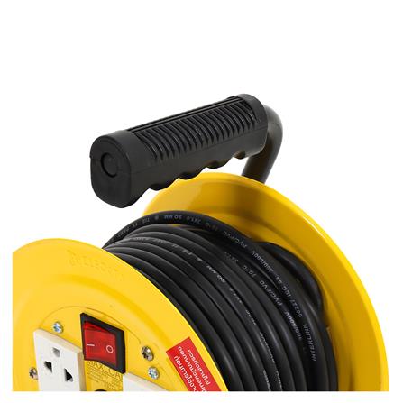 ล้อเก็บสายไฟ 4 ช่อง ELECKTA ET-MB1510 3600 วัตต์ 10 เมตร เหลือง_3