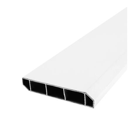 บัวพื้น PVC CROBERN 9.5x240x1.5 ซม. สีขาว