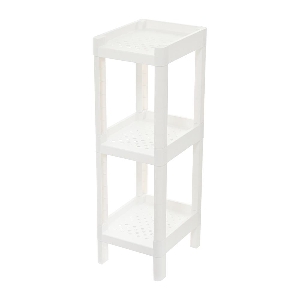 ชั้นวางของแคบ 3 ชั้น STACKO MONO 24x30x76 ซม. สีขาว