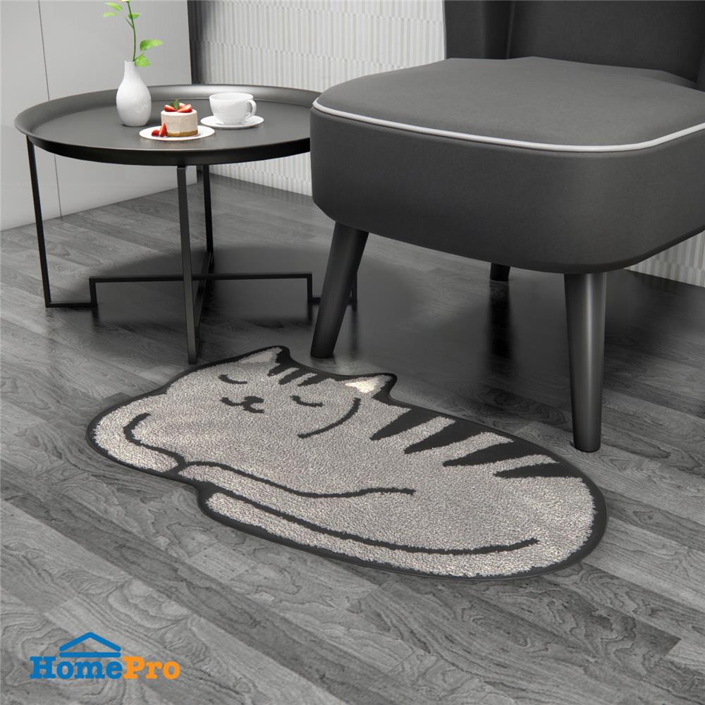 พรม HOME LIVING STYLE CAT 60x90 ซม. สีเทา