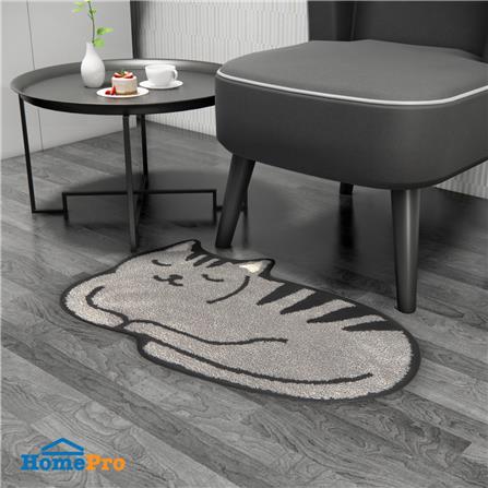 พรม HOME LIVING STYLE CAT 60x90 ซม. สีเทา_3