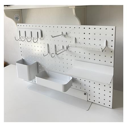 ถาดวางของเหล็กรูกลม STACKO 8x5.5x4 ซม. สีขาว_3