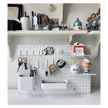 ถาดวางของเหล็กรูกลม STACKO 8x5.5x4 ซม. สีขาว_4