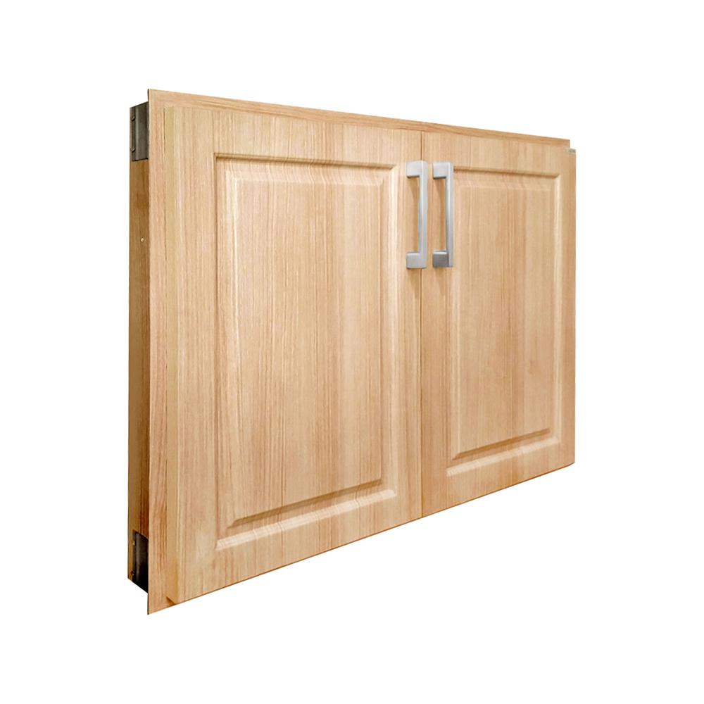 หน้าบานคู่ CABIN FURRY 80x60 ซม. สี NATURAL OAK