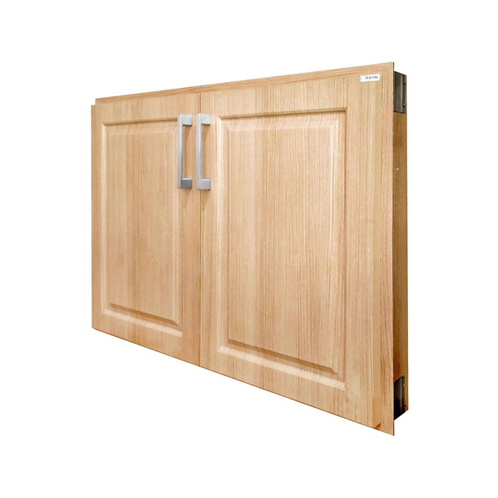 หน้าบานคู่ CABIN FURRY 80x60 ซม. สี NATURAL OAK