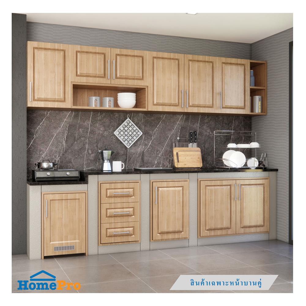 หน้าบานคู่ CABIN FURRY 80x60 ซม. สี NATURAL OAK