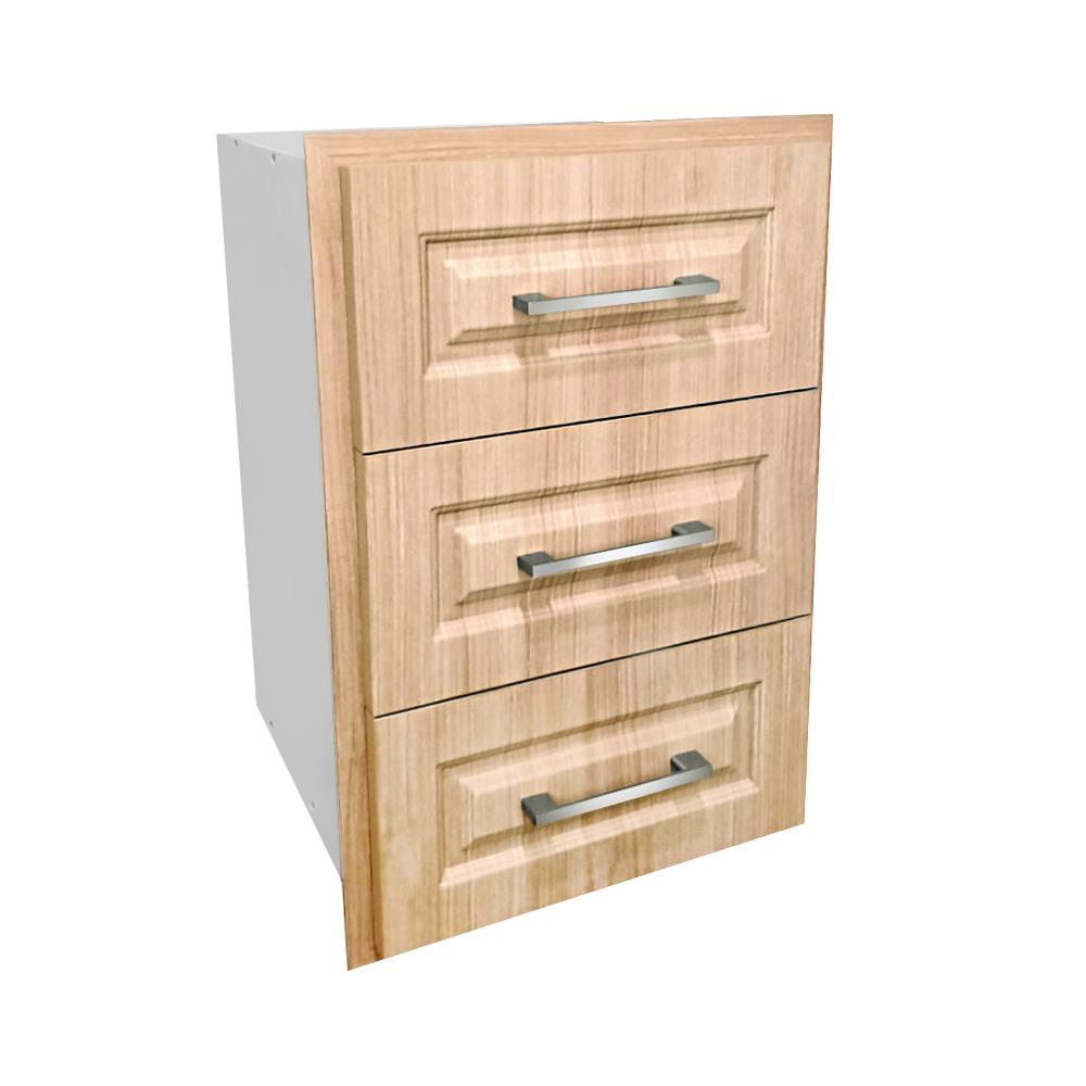 ตู้ลิ้นชัก 3 ชั้น UPVC CABIN FURRY 40x60 ซม. สี NATURAL OAK