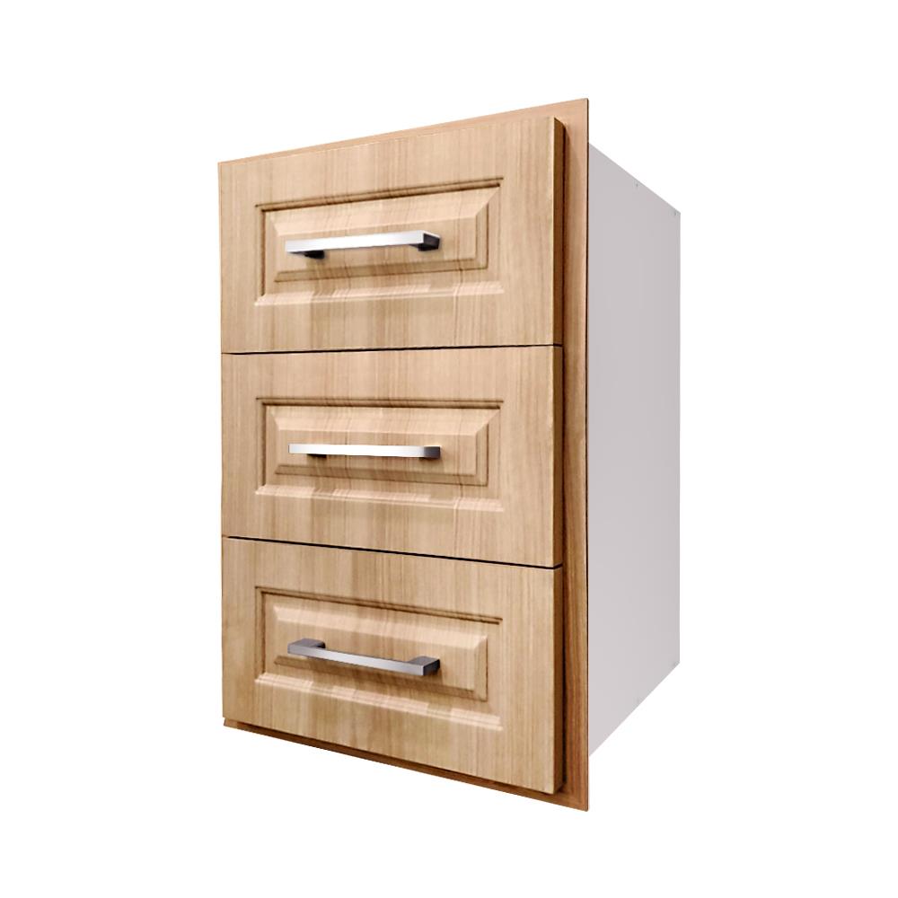 ตู้ลิ้นชัก 3 ชั้น UPVC CABIN FURRY 40x60 ซม. สี NATURAL OAK