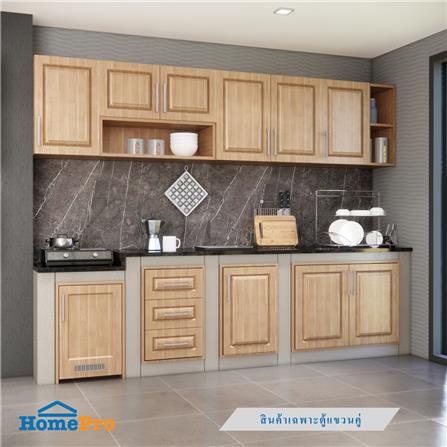 ตู้คู่ UPVC CABIN FURRY 80x60 ซม. สี NATURAL OAK_3