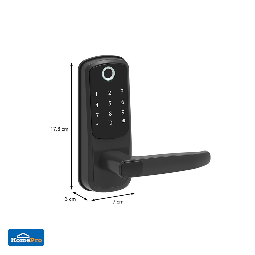 กลอนดิจิตอล AZLE ET1 สีดำ