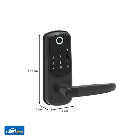 กลอนดิจิตอล AZLE ET1 สีดำ_5