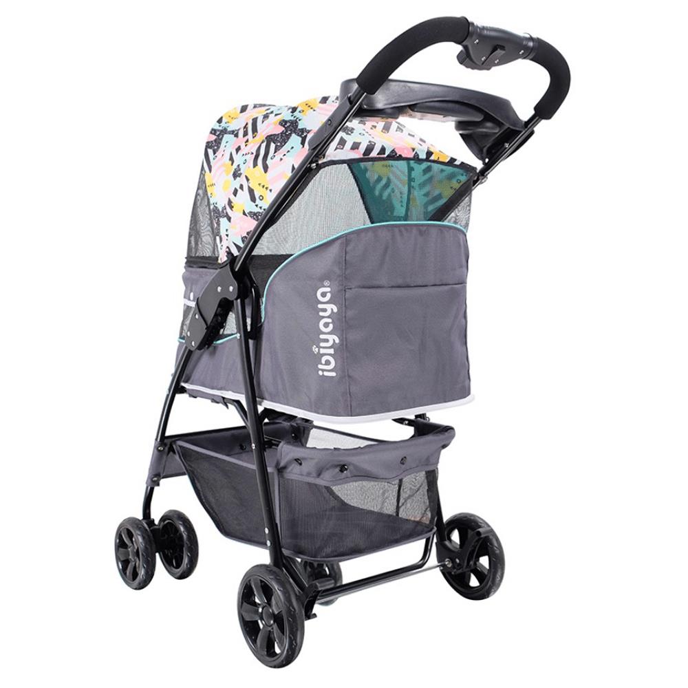 รถเข็นสัตว์เลี้ยง IBIYAYA CLOUD9 สีเทา/เขียว