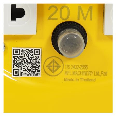 ล้อเก็บสายไฟ 4 ช่อง ELECKTA ET-SA1520 3600 วัตต์ 20 เมตร เหลือง_9