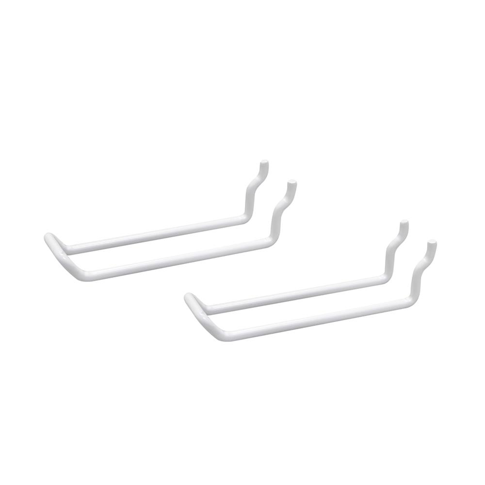 ขอแขวนคู่แบบตรง STACKO 3x10.5x3 ซม. สีขาว แพ็ก 2 ชิ้น