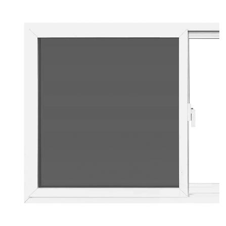 หน้าต่างบานเลื่อน UPVC S-F-S มุ้ง AZLE-EURO FRAME 180X110 ซม. สีขาว_1