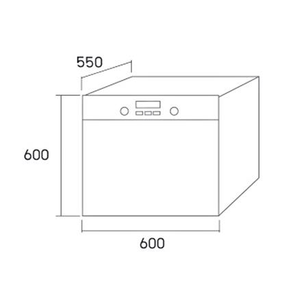เตาอบฝังดิจิตอล TECNOGAS FN2K66E9X/1_1
