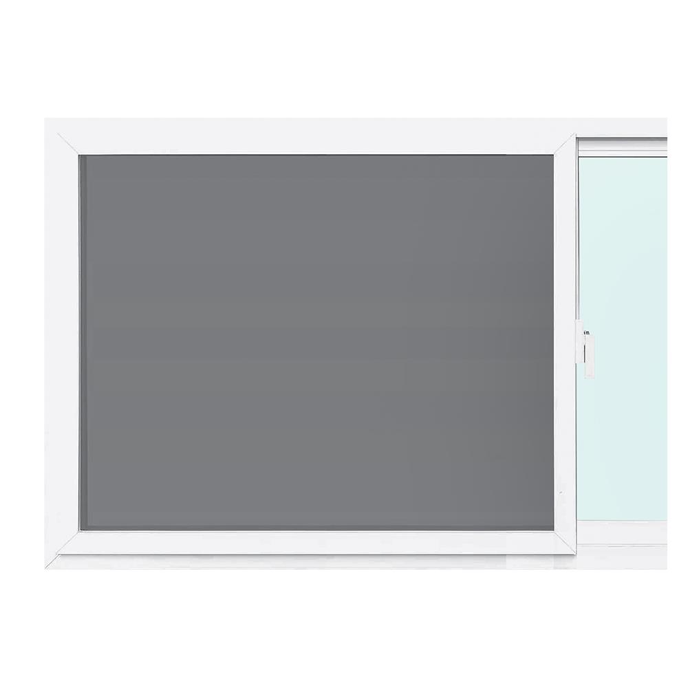 หน้าต่างบานเลื่อน UPVC  F-S-S-F มุ้ง EURO FRAME 240X110 ซม. สีขาว