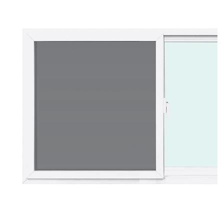 หน้าต่างบานเลื่อน UPVC S-S มุ้ง AZLE-EURO FRAME 80X50 ซม. สีขาว_1
