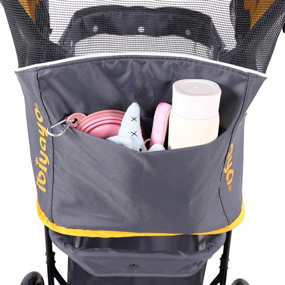 รถเข็น Ibiyaya Cloud9 pet stroller mustard yellow