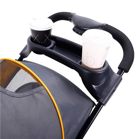 รถเข็น Ibiyaya Cloud9 pet stroller mustard yellow_3