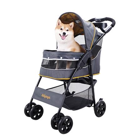 รถเข็น Ibiyaya Cloud9 pet stroller mustard yellow_7
