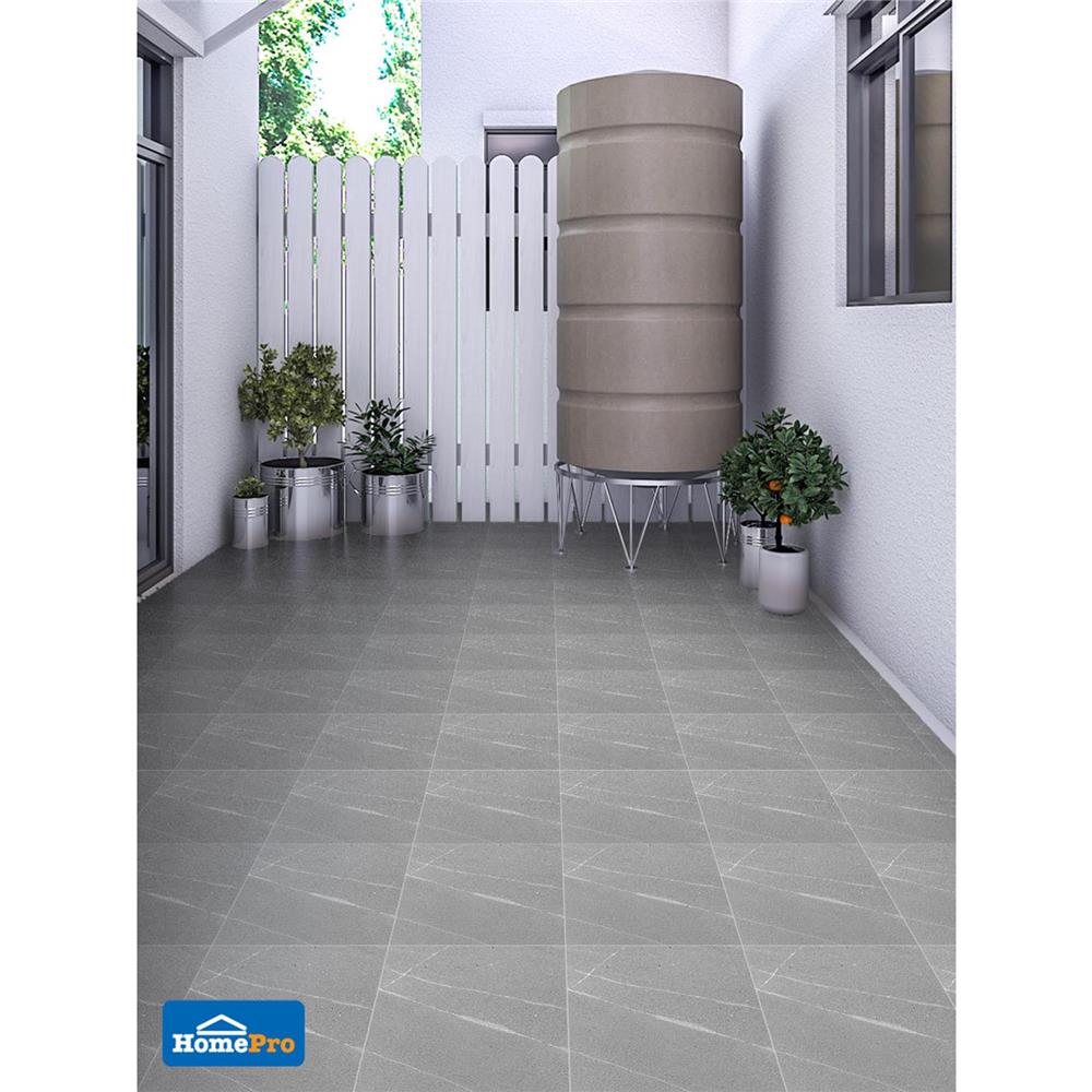 กระเบื้องพื้นพอร์ซเลน 12x12 นิ้ว COTTO ฟอลคอน เทาเข้ม PM