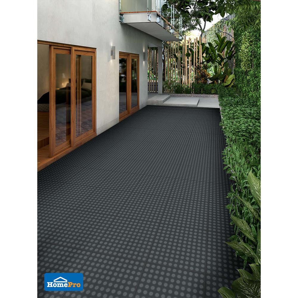 กระเบื้องพื้น 12x12 นิ้ว DURAGRES ไซเคิล ดำ A