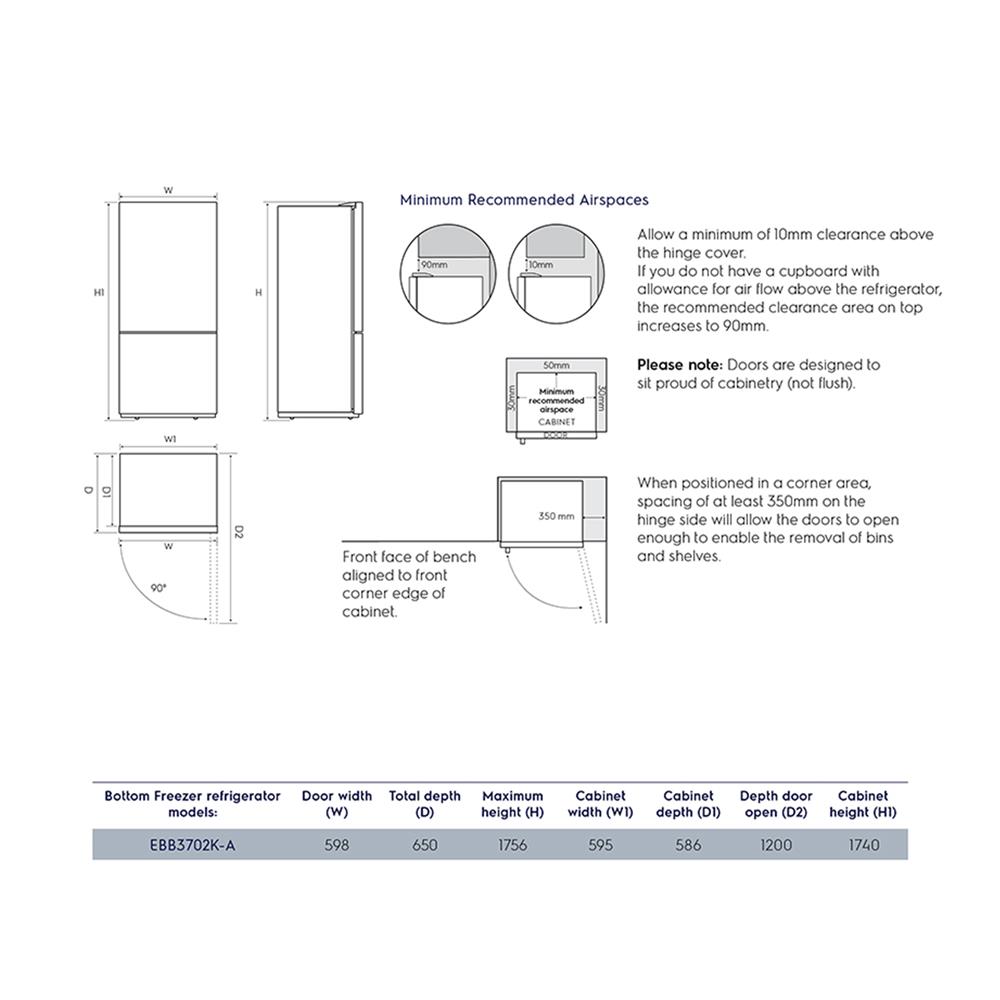 ตู้เย็น 2 ประตู ELECTROLUX EBB3702K-A 11.8 คิว สีเงิน