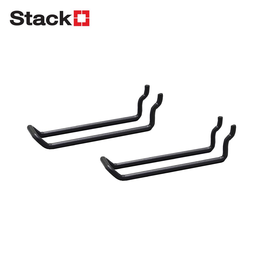 ขอแขวนคู่แบบตรง STACKO 3x10.5x3 ซม. สีเทา แพ็ก 2 ชิ้น