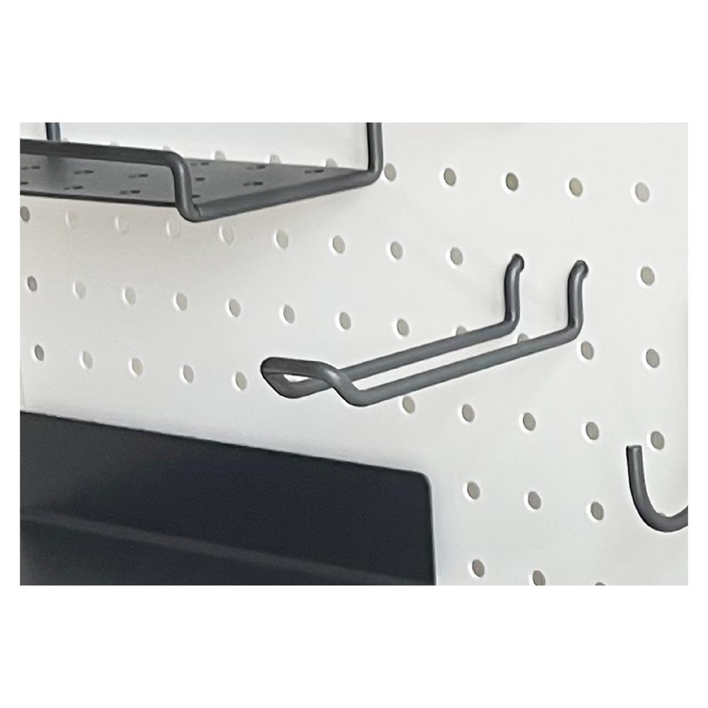 ขอแขวนคู่แบบตรง STACKO 3x10.5x3 ซม. สีเทา แพ็ก 2 ชิ้น