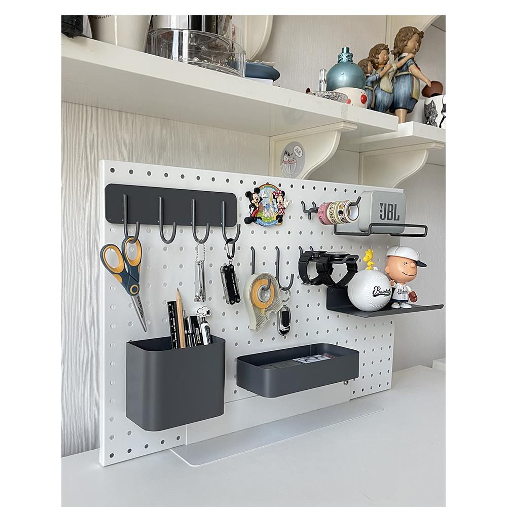 ขอแขวนคู่แบบตรง STACKO 3x10.5x3 ซม. สีเทา แพ็ก 2 ชิ้น