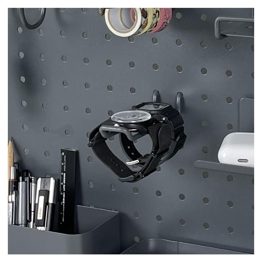 ขอแขวนคู่แบบตรง STACKO 3x10.5x3 ซม. สีเทา แพ็ก 2 ชิ้น