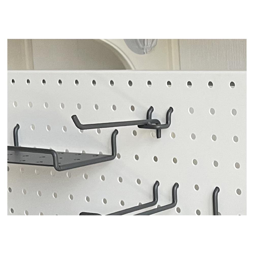 ขอแขวนเดี่ยวแบบตรง STACKO 3x10.5x3 ซม. สีเทา แพ็ก 2 ชิ้น