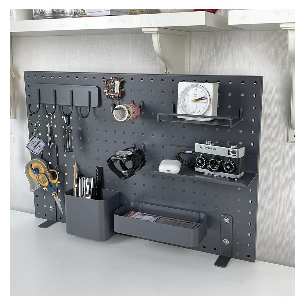 ขอแขวนเดี่ยวแบบตรง STACKO 3x10.5x3 ซม. สีเทา แพ็ก 2 ชิ้น