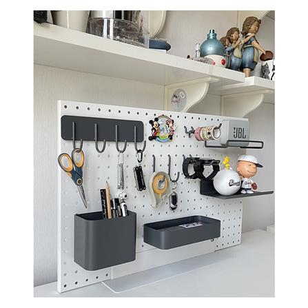 ขอแขวนเดี่ยวแบบตรง STACKO 3x10.5x3 ซม. สีเทา แพ็ก 2 ชิ้น_3