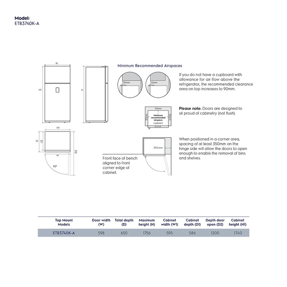 ตู้เย็น 2 ประตู ELECTROLUX ETB3740K-A 12 คิว สีเงิน