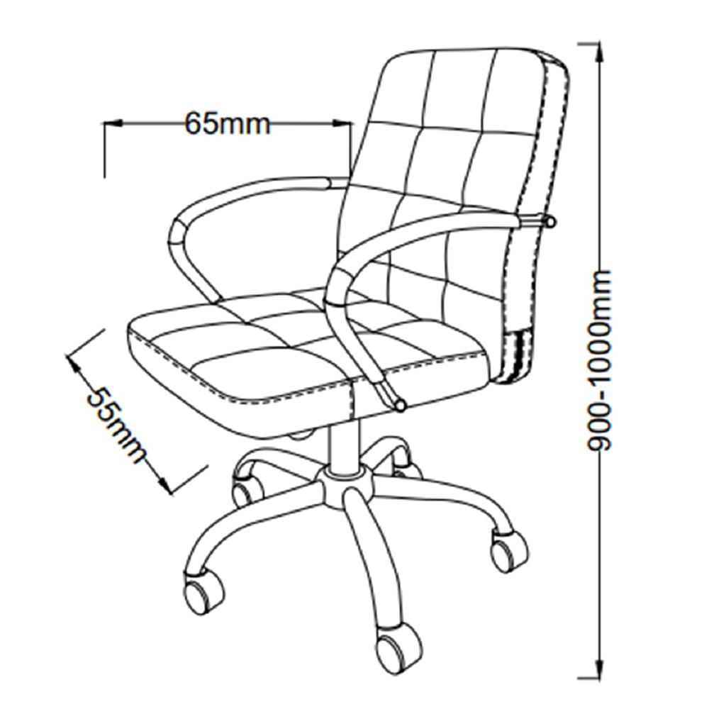 เก้าอี้สำนักงาน FURDINI RITZ สีดำ